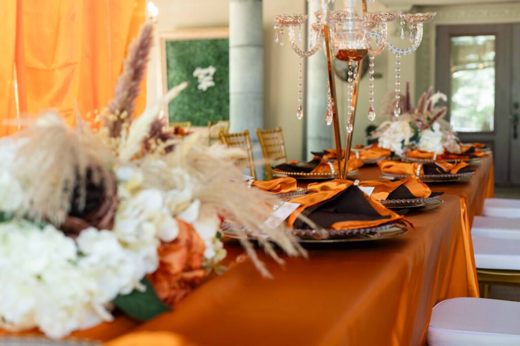 Reception detail at The Castle at Wildwood Gardens