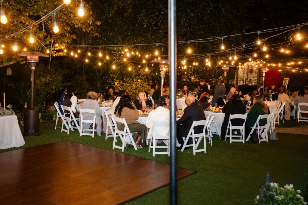 wedding reception at four oaks manor