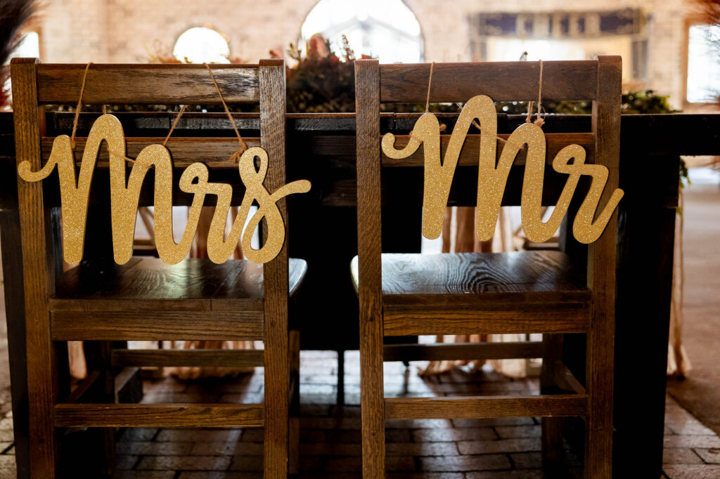 reception details at Beautiful Beginnings Farm