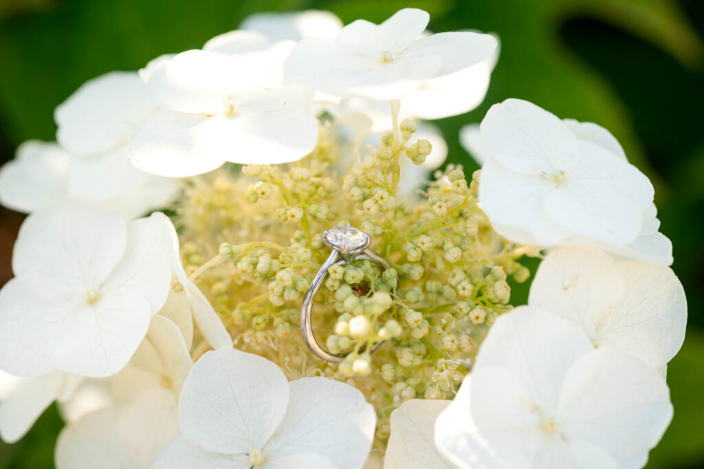 Atlanta engagement photographer capturing engagement ring