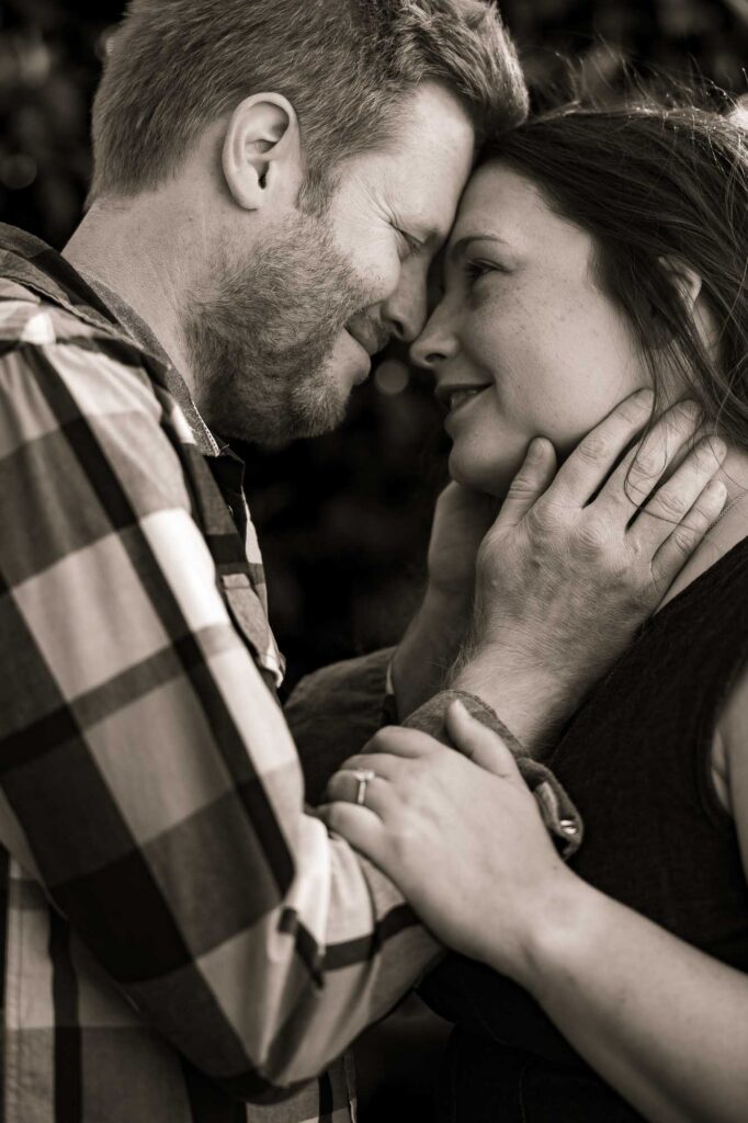 Emotional engagement portraits captured in Atlanta Georgia urban setting